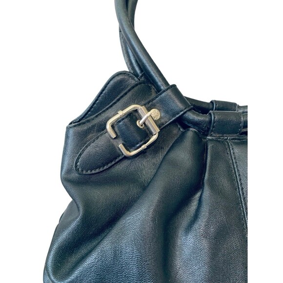 RELIC Black Hobo Multi-Compartment Faux Leather Shoulder Bag Purse - Picture 4 of 12